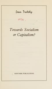 Tapa de Towards socialism or capitalism?