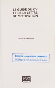 Tapa de Le guide du CV et de la lettre de motivation