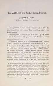 Tapa de [La carrière du saint bouddhique