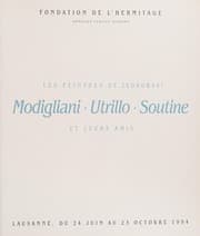 Tapa de Modigliani - Utrillo - Soutine (Collection Fondation De L'hermitage)