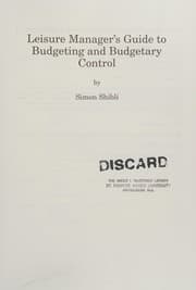 Tapa de Leisure Manager's Guide to Budgeting and Budgetary Control