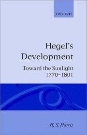 Tapa de Hegel's development