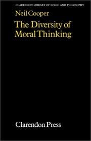 Tapa de The diversity of moral thinking