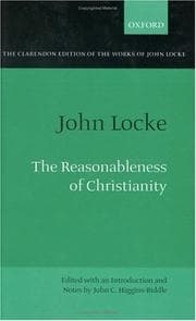 Tapa de The Reasonableness of Christianity As Delivered in the Scriptures (Clarendon Edition of the Works of John Locke)