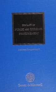 Tapa de The Law of Public and Utilities Procurement