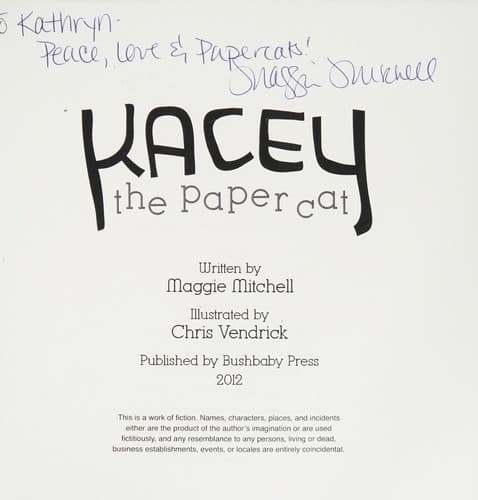 Tapa de Kasey the paper cat