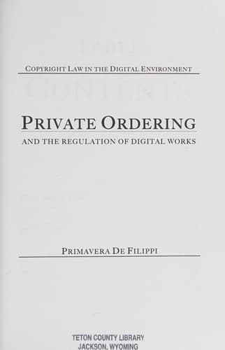 Tapa de Copyright law in the digital environment