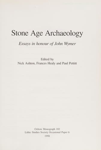 Tapa de Stone Age Archaeology