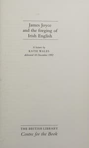 Tapa de James Joyce and the forging of Irish English