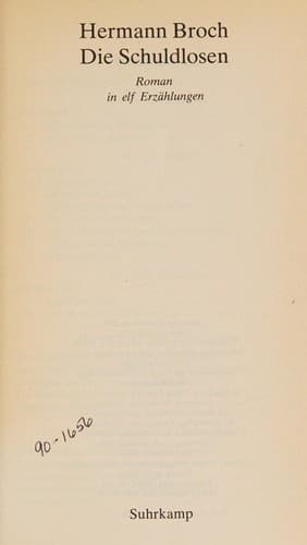 Tapa de Die Schuldlosen