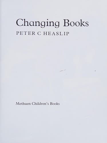Tapa de Changing Books