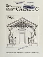 Tapa de The Old-House journal catalog, 1984