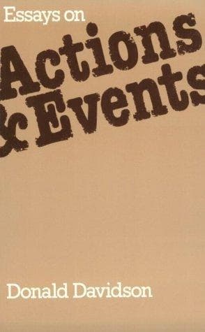Tapa de Essays on actions and events