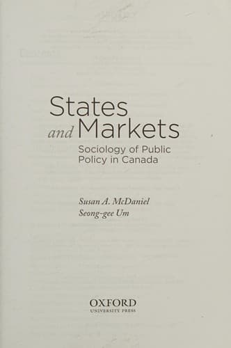 Tapa de States and Markets