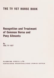 Tapa de The T.V. vet horse book
