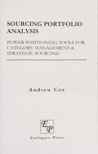 Tapa de Sourcing portfolio analysis