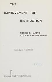 Tapa de The improvement of instruction