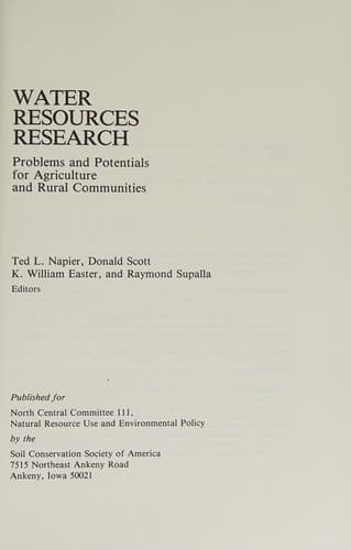 Tapa de Water resources research