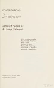 Tapa de Contributions to anthropology