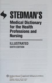 Tapa de Stedman's Medical Dictionary for the Health Professions and Nursing