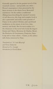 Tapa de Albertine disparue / Le Temps retrouvé