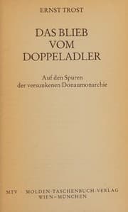 Tapa de Das blieb vom Doppeladler