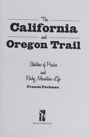 Tapa de California and Oregon Trail