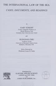 Tapa de The international law of the sea