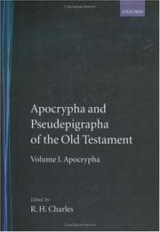Tapa de The apocrypha and pseudepigrapha of the Old Testament in English