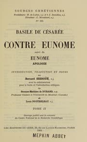 Tapa de Contre Eunome, suivi de Eunome apologie