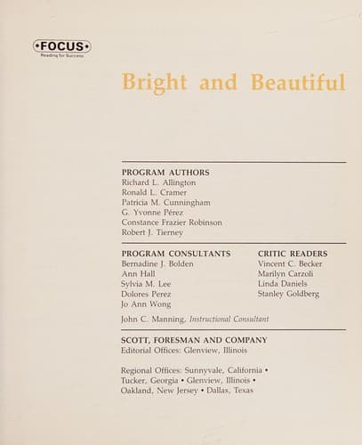 Tapa de BRIGHT AND BEAUTIFUL (H) 91 PRINTING