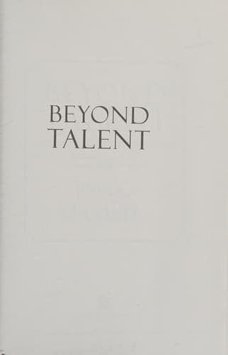 Tapa de Beyond talent