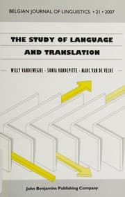 Tapa de The study of language and translation