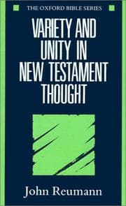 Tapa de Variety and unity in New Testament thought