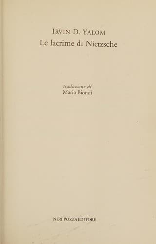 Tapa de Le lacrime di Nietzsche