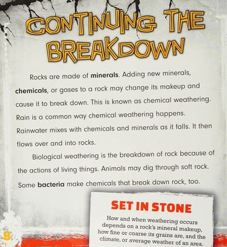 Tapa de Weathering and erosion