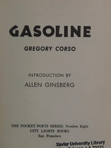 Tapa de Gasoline.