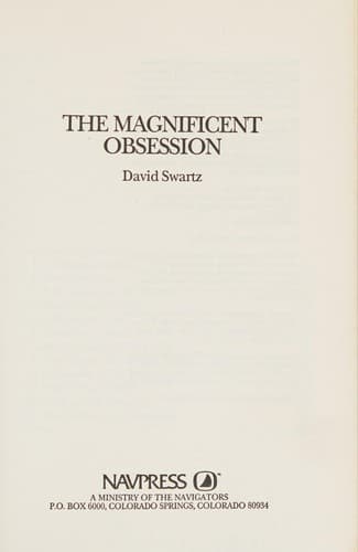 Tapa de The magnificent obsession