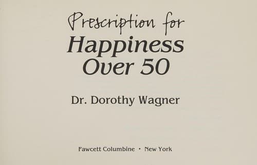 Tapa de Prescription For Hapiness Over 50