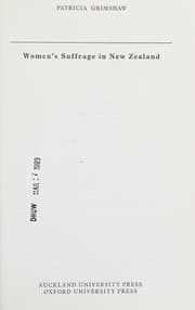 Tapa de Women's suffrage in New Zealand