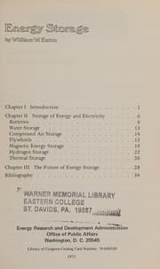 Tapa de Energy storage