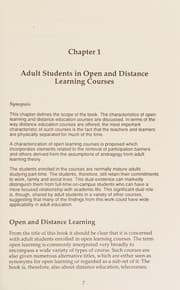 Tapa de Open learning courses for adults