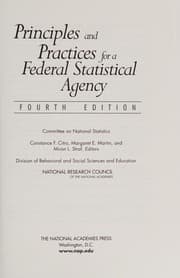 Tapa de Principles and practices for a Federal statistical agency