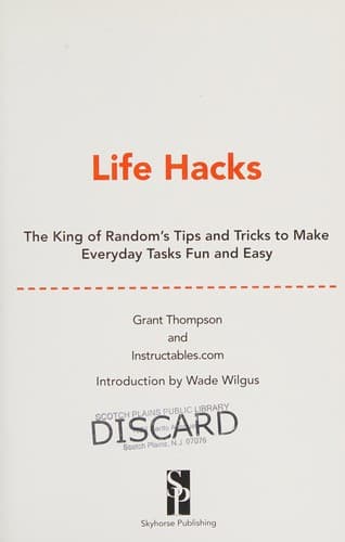 Tapa de Life Hacks