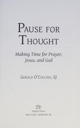 Tapa de Pause for thought