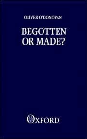 Tapa de Begotten or made?