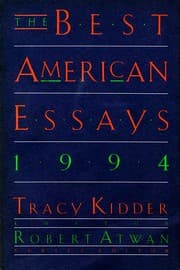 Tapa de The Best American Essays 1994