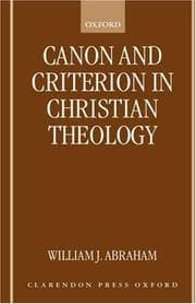 Tapa de Canon and criterion in Christian theology