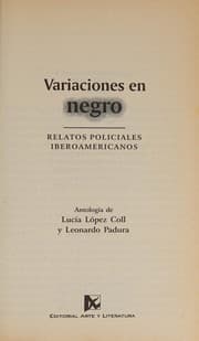 Tapa de Variaciones en negro