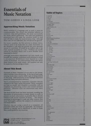 Tapa de Essentials of music notation